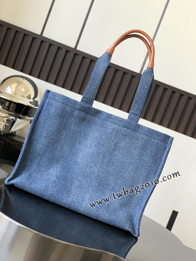 Celine專櫃2023新款牛仔藍Tote Cacbs牛仔藍托特包 賽琳丹尼藍大購物袋 sldj2295